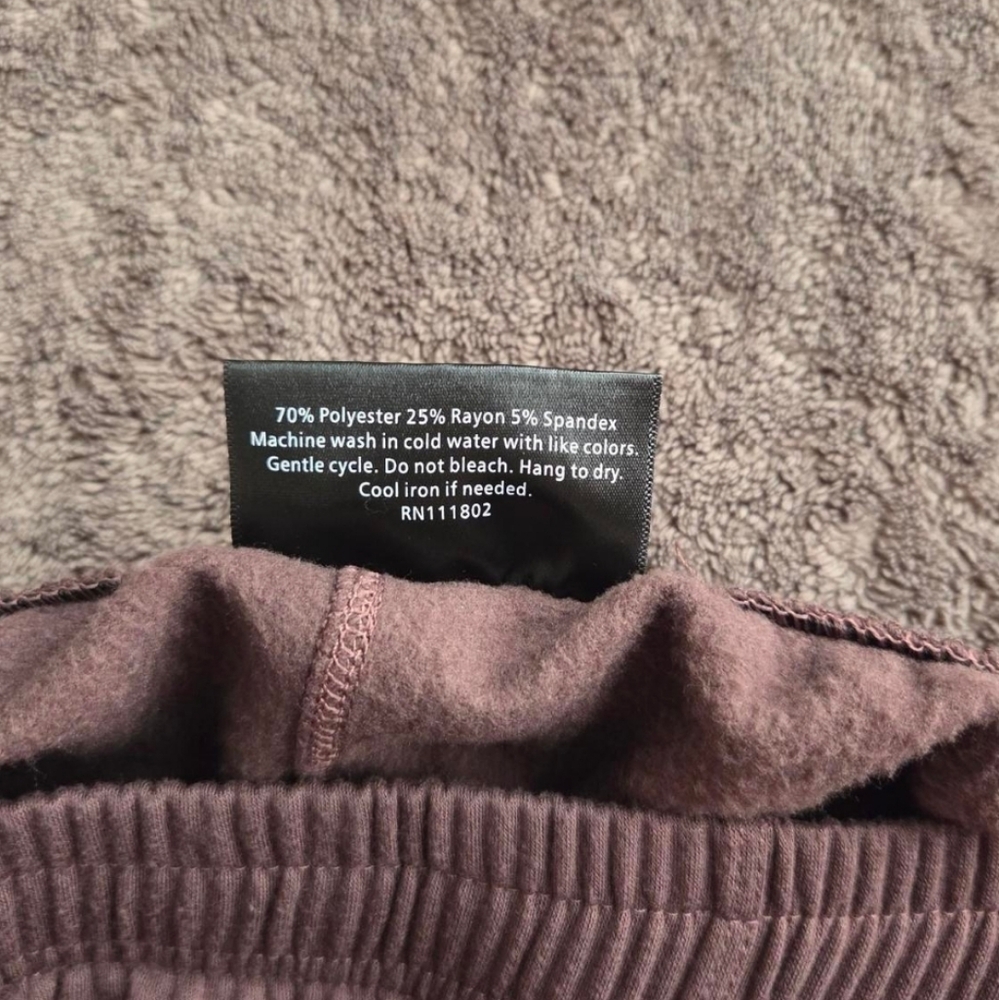 Brown Super Soft Cozy Lounge Fleece Lined Shorts Athleisure Sleep Size XL - Picture 5 of 5